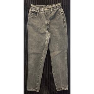Vintage Gitano Women’s Black Acid Wash Jeans – Size 6, Tapered Straight Leg
